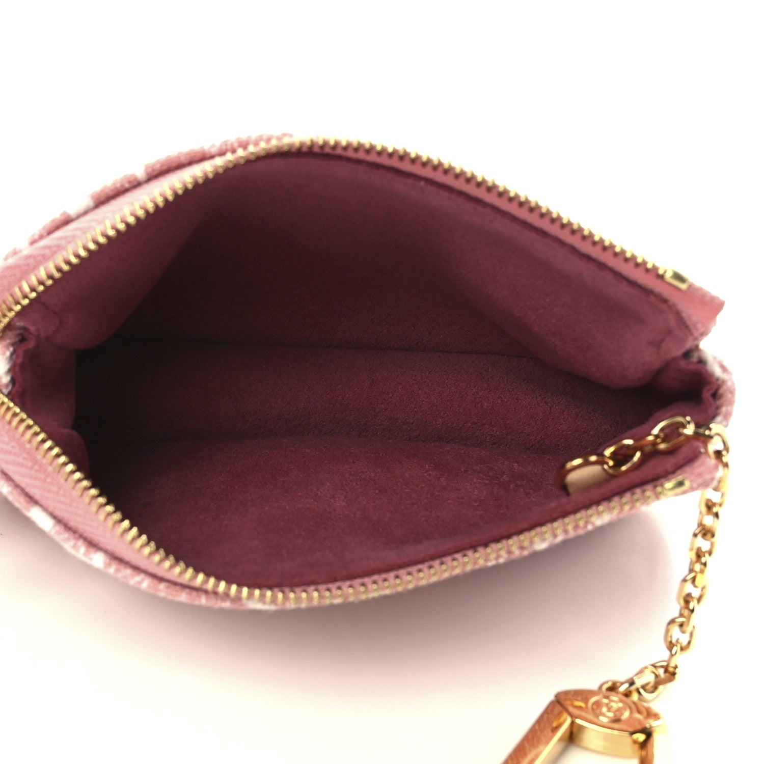 Louis Vuitton Denim Jacquard Monogram Micro Pochette Accessories Rose 5 of 11