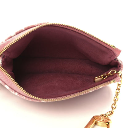 Louis Vuitton Denim Jacquard Monogram Micro Pochette Accessories Rose 5 of 11