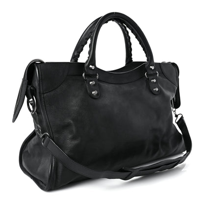 Balenciaga Calfskin Classic Silver Hardware City Black 2 of 7