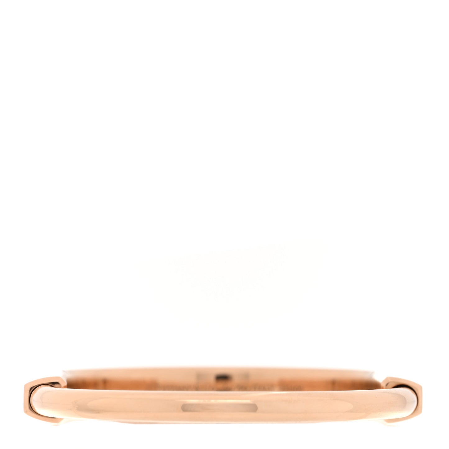 18K Rose Gold Tiffany Lock Bangle Bracelet