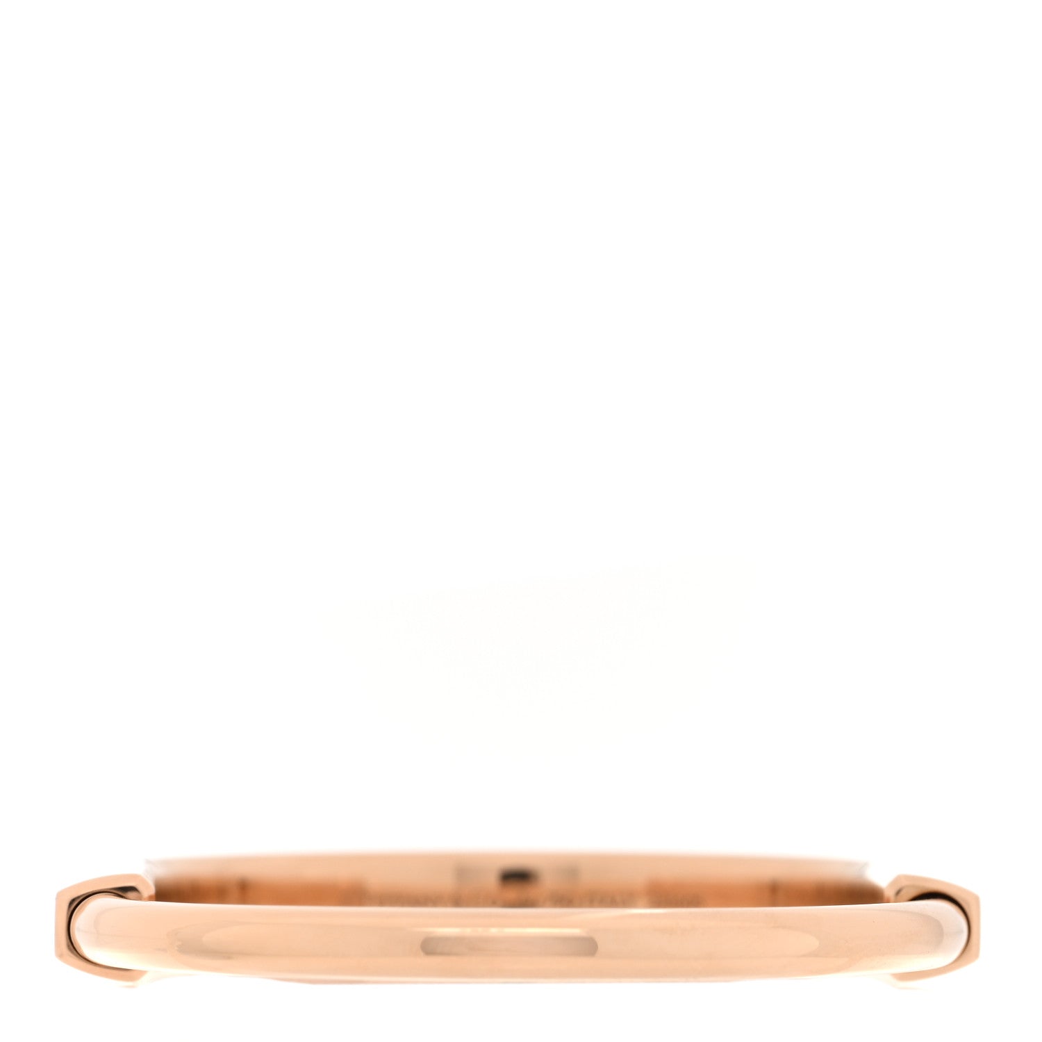 Tiffany 18K Rose Gold Tiffany Lock Bangle Bracelet 4 of 6