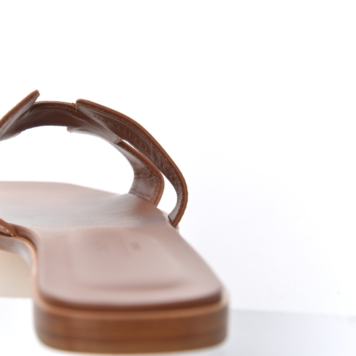 Hermes Box Calfskin Oran Sandals 37.5 Gold 10 of 10