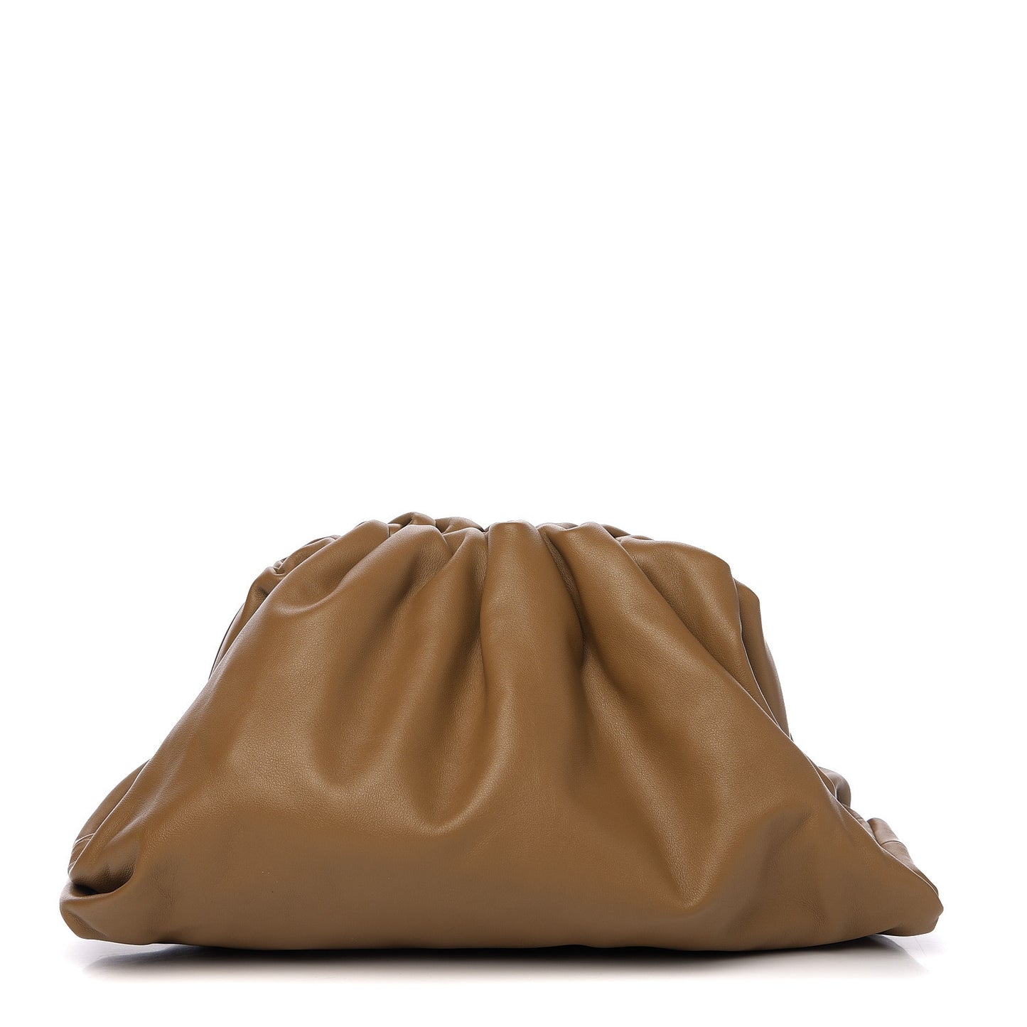 Smooth Butter Calf The Pouch Oversized Clutch Cammello