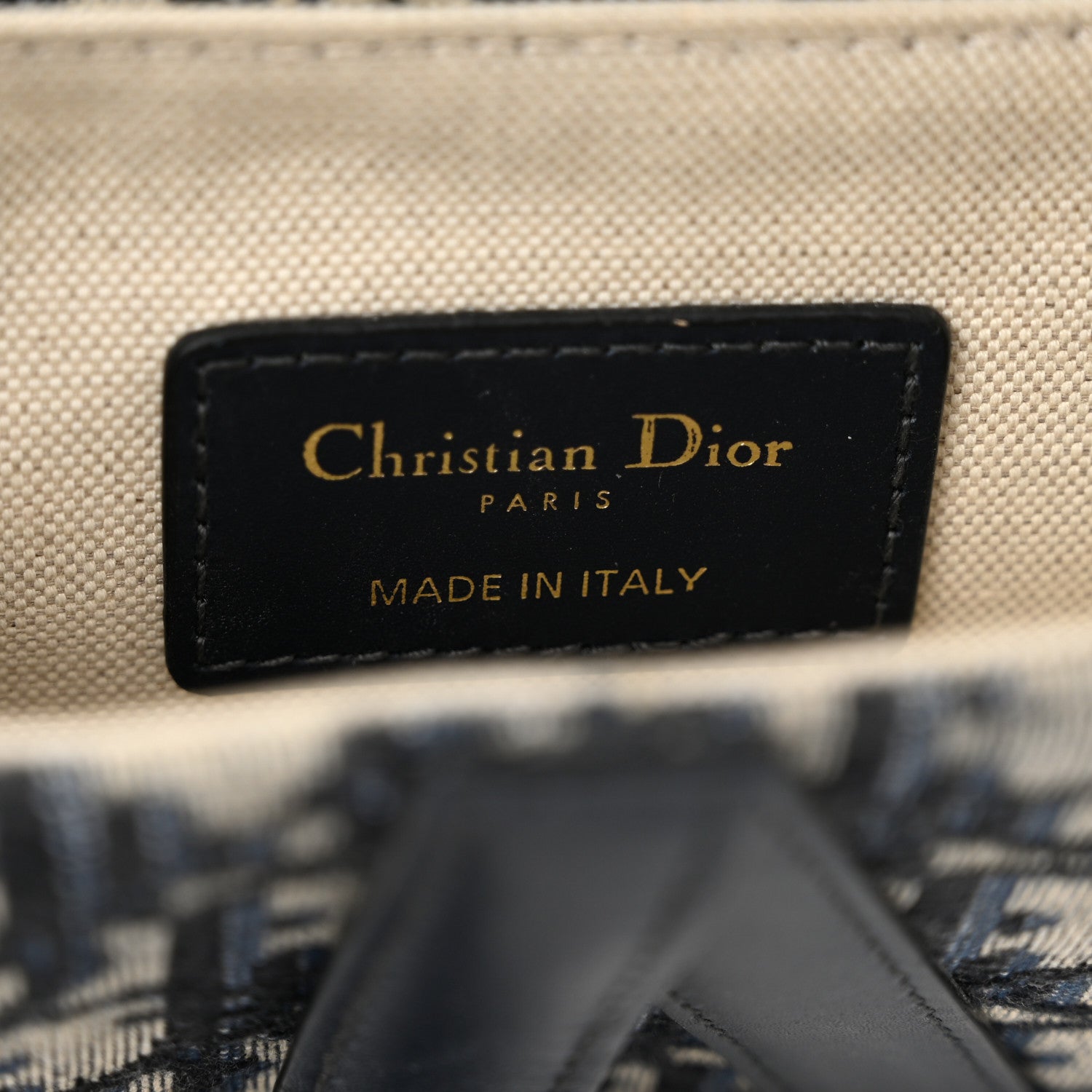 Christian Dior Oblique Mini Saddle Bag Blue 6 of 11