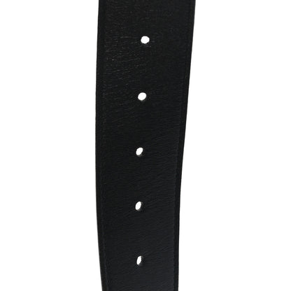 Gucci Moon Calfskin Pearl Double G 40mm Belt 85 34 Black Cream 5 of 6