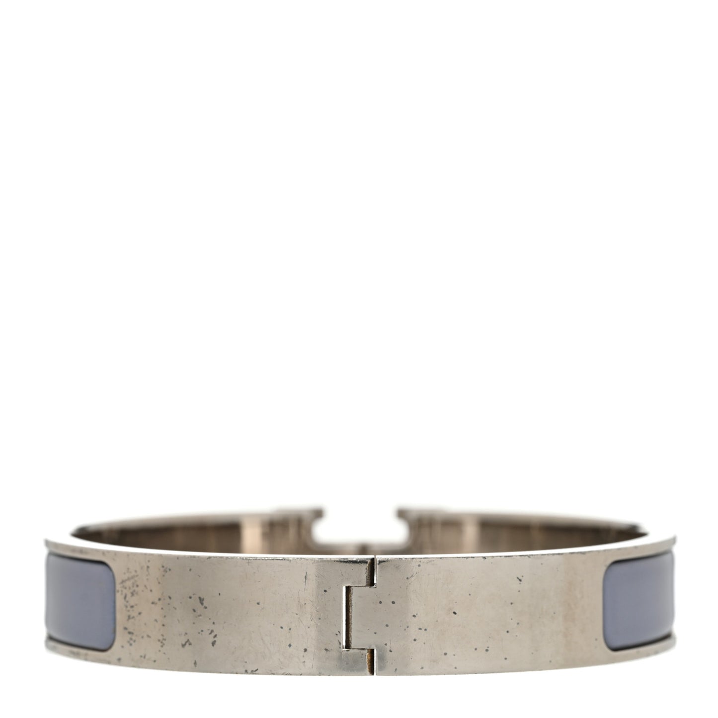 Enamel Narrow Clic Clac H Bracelet PM Bleu Lin