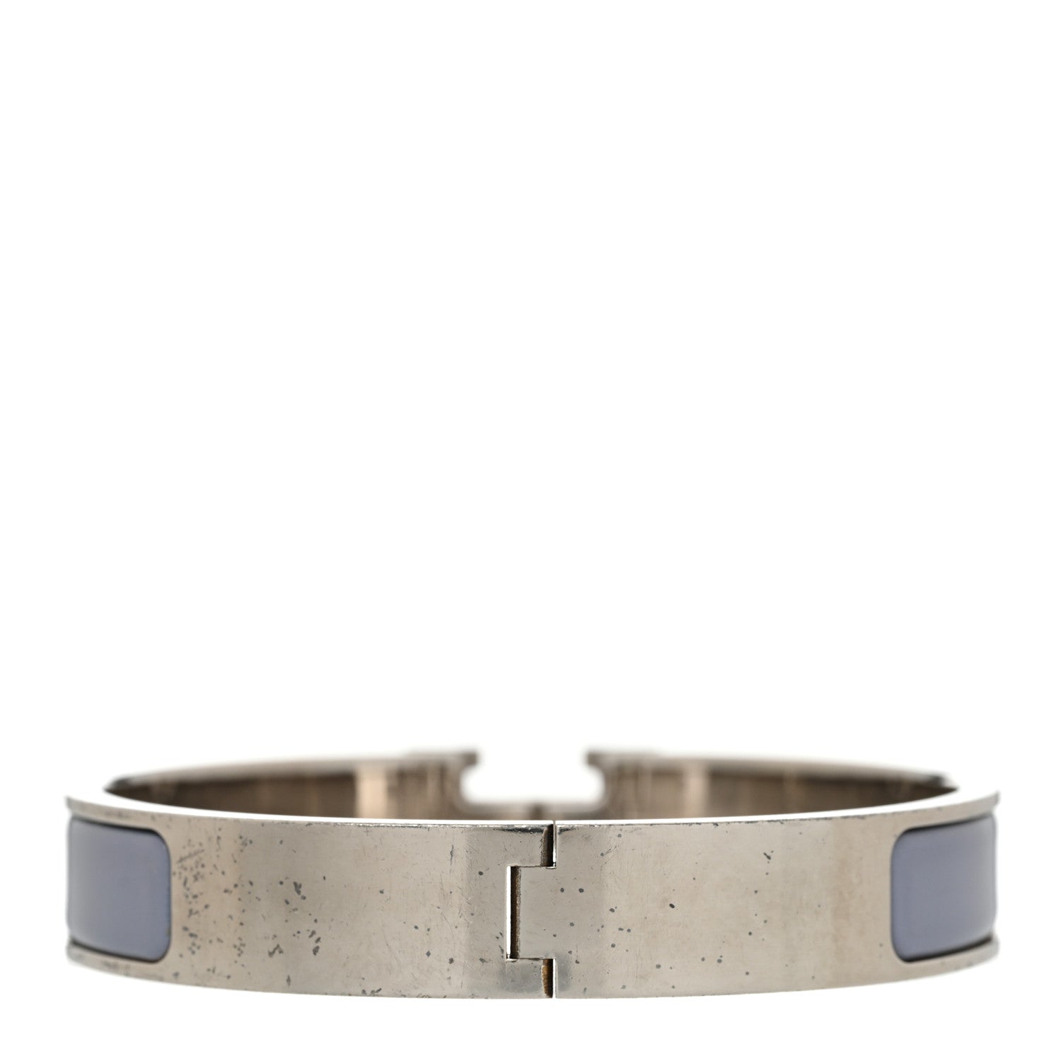 Hermes Enamel Narrow Clic Clac H Bracelet PM Bleu Lin 3 of 6