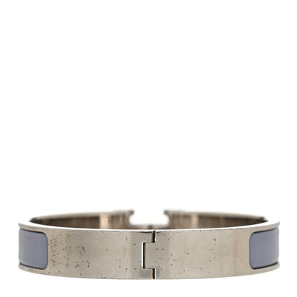 Hermes Enamel Narrow Clic Clac H Bracelet PM Bleu Lin 3 of 6