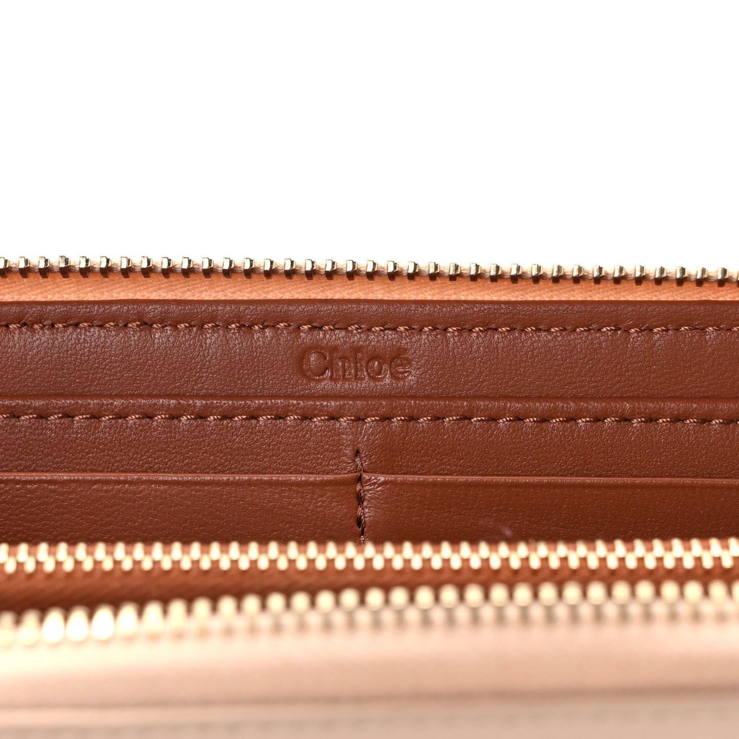 Lambskin Sense Zip Around Wallet Cement Pink