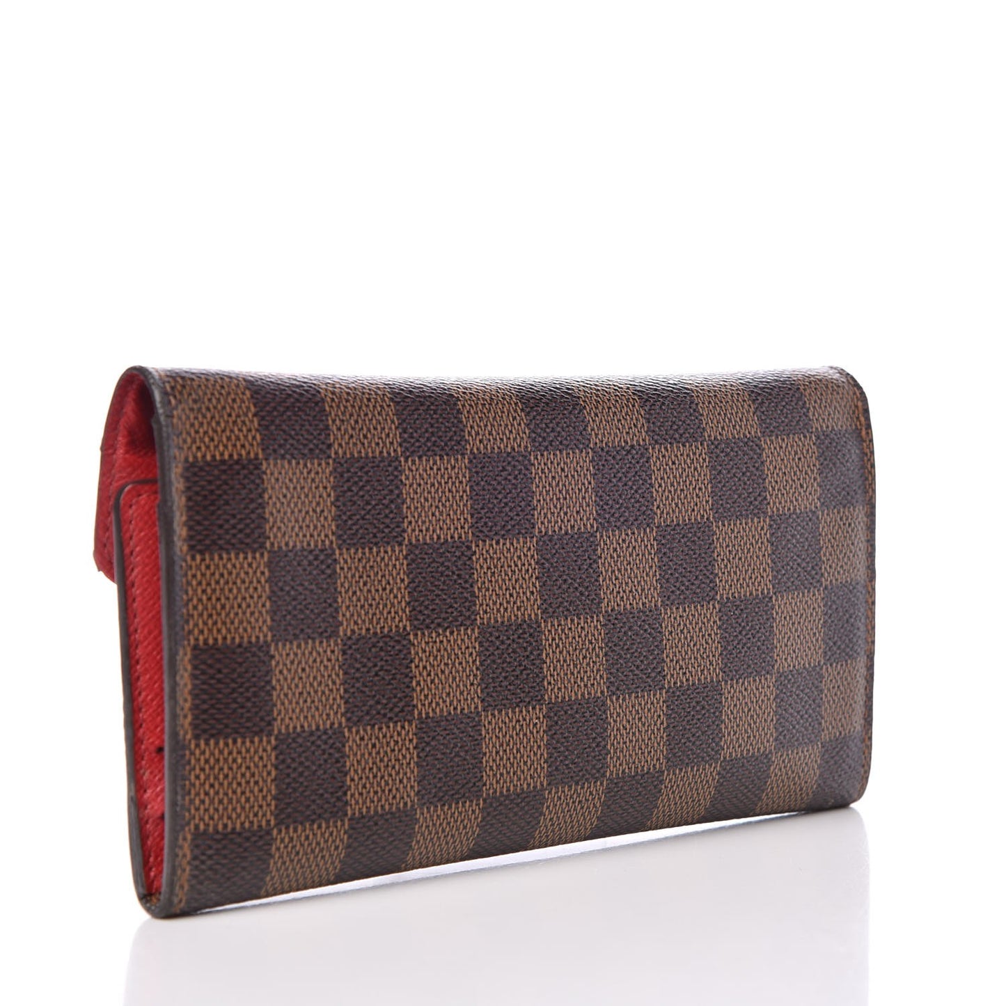 Damier Ebene Josephine Wallet Red
