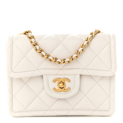 Chanel Caviar Quilted Mini Sweet Classic Flap White 1 of 12