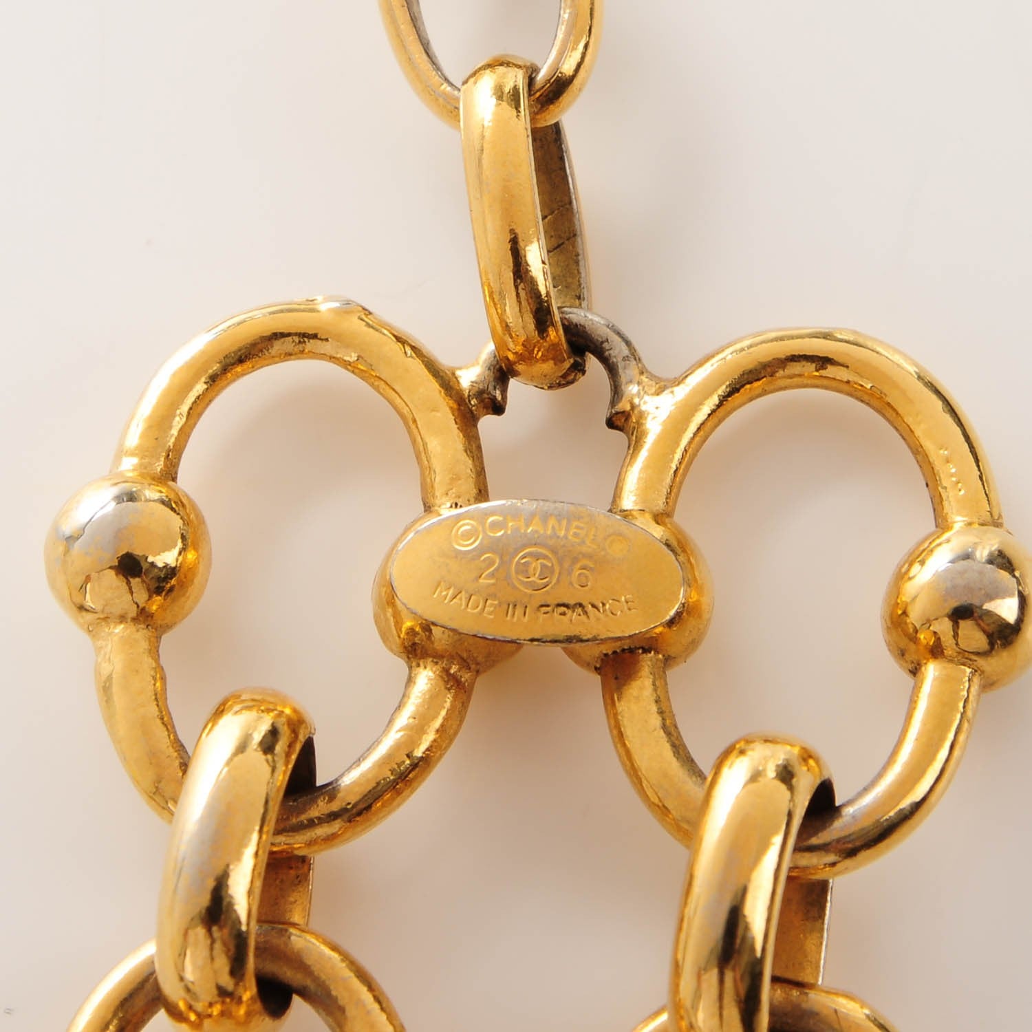 Chanel CC Medallion Chain Bracelet Gold 4 of 5