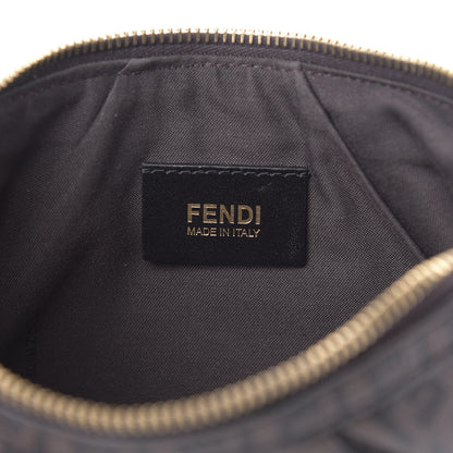 Fendi Zucchino Spalmati Forever Pochette Moro Black 6 of 10