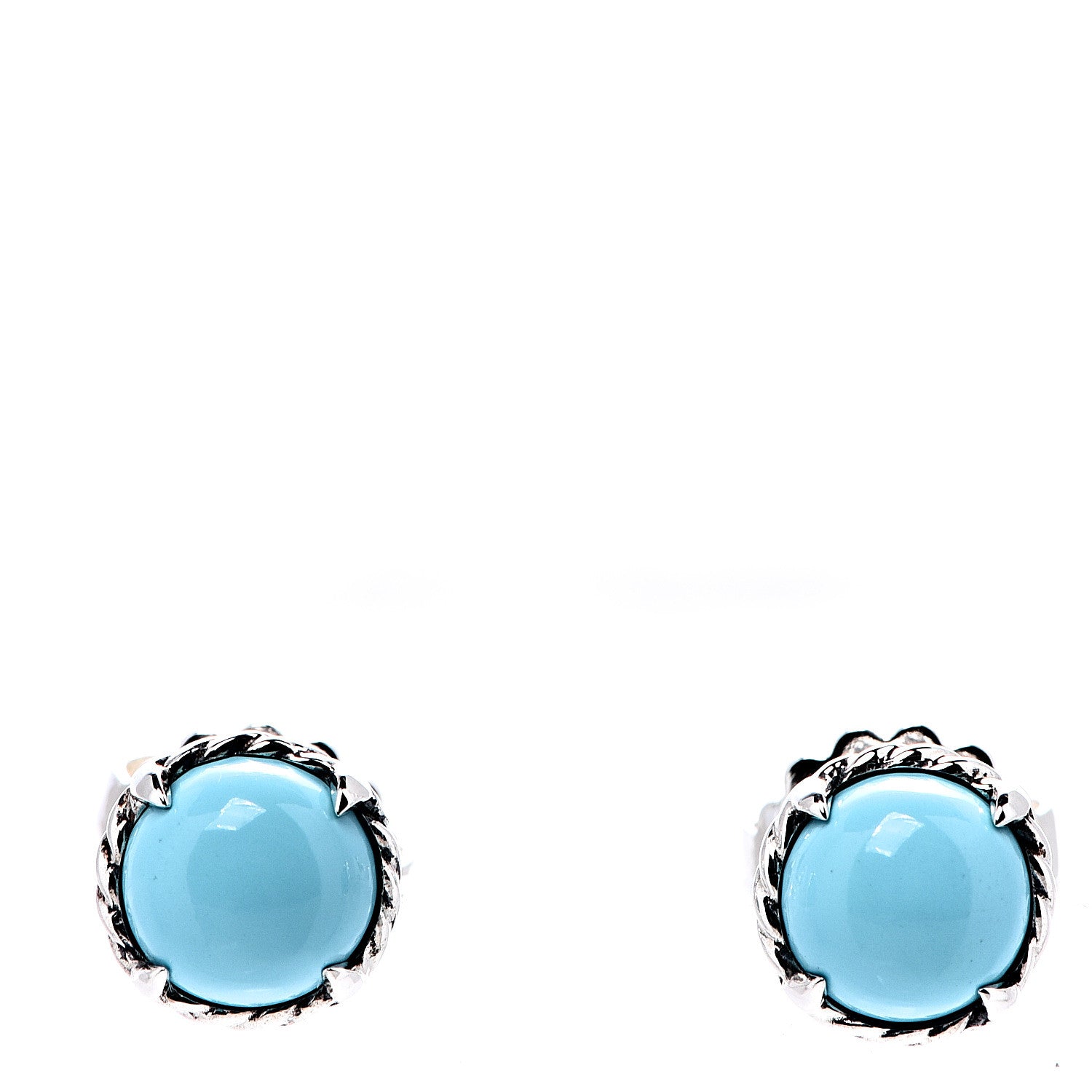 David Yurman Sterling Silver Turquoise Chatelaine Earrings 1 of 4