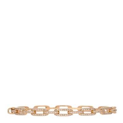 David Yurman 18K Yellow Gold Diamond 4mm Stax Chain Link Bracelet 1 of 4