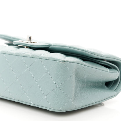 Chanel Caviar Quilted Small Double Flap Light Blue 11 of 12