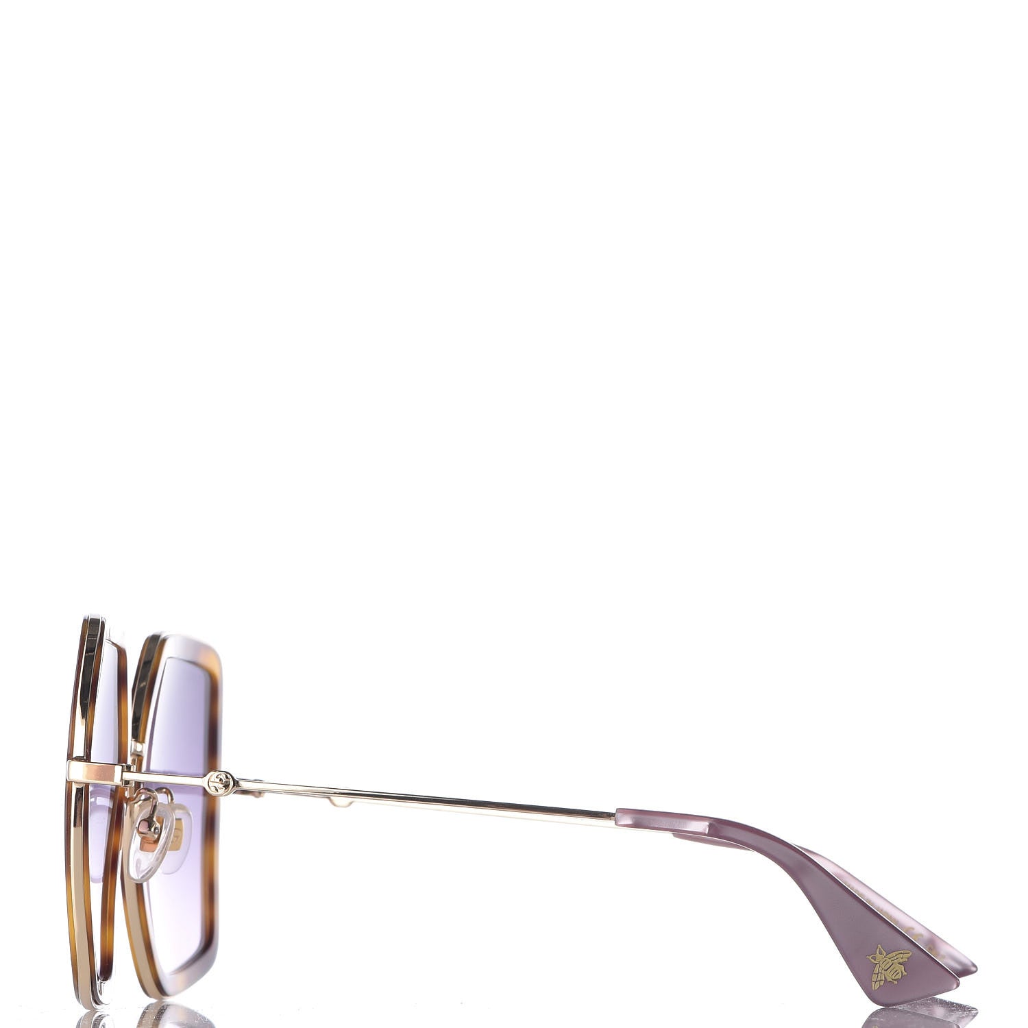 Gucci Square Frame GG0106S Sunglasses Tortoise 3 of 7