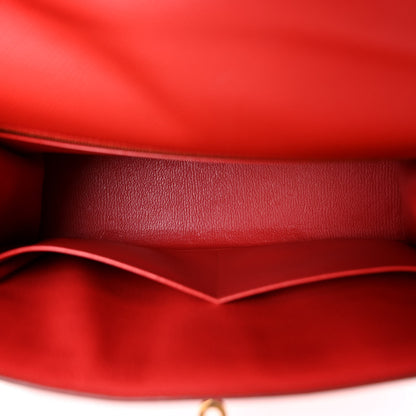 Hermes Epsom Kelly Sellier 32 Rouge Tomate 5 of 12