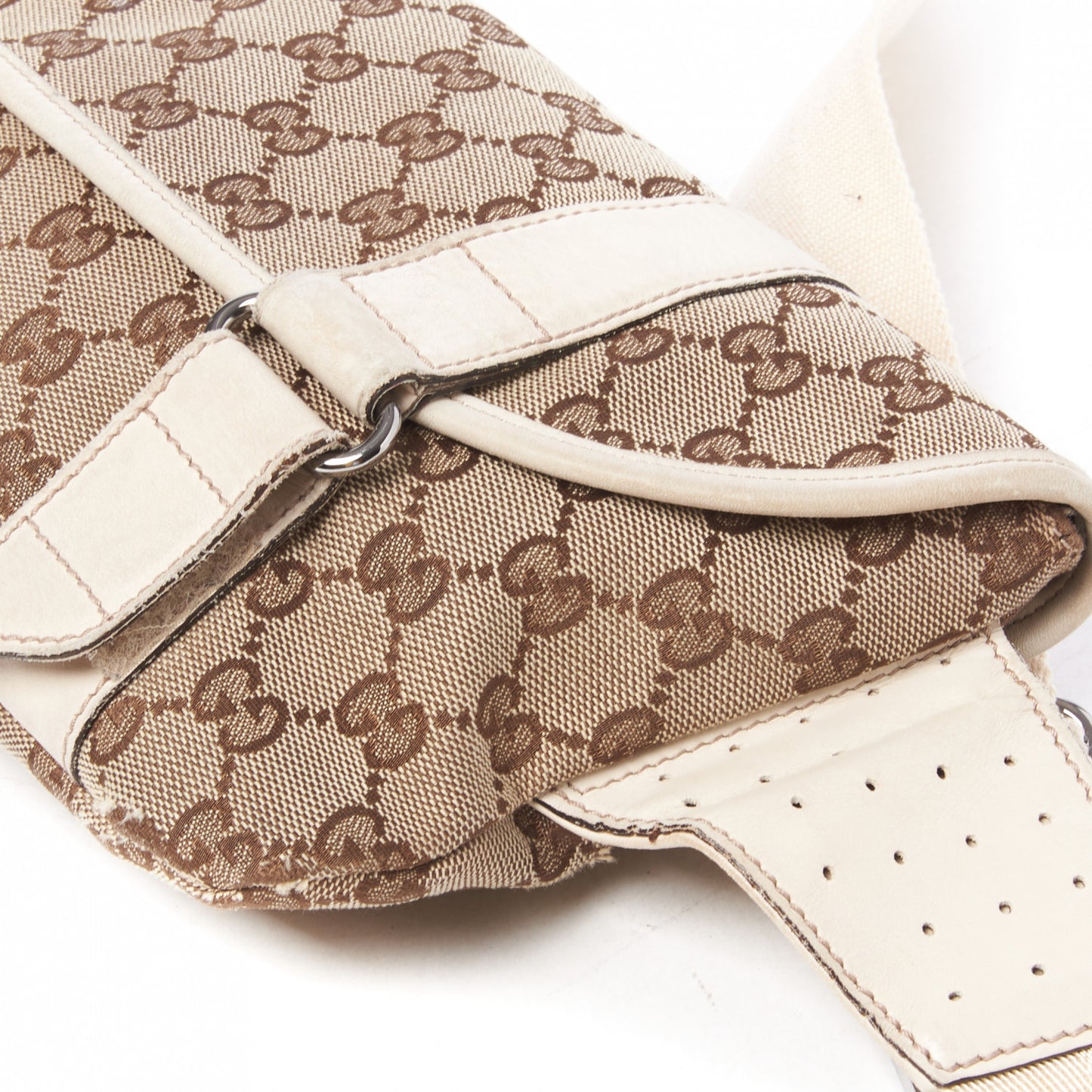 Monogram Waist Belt Bag Off White