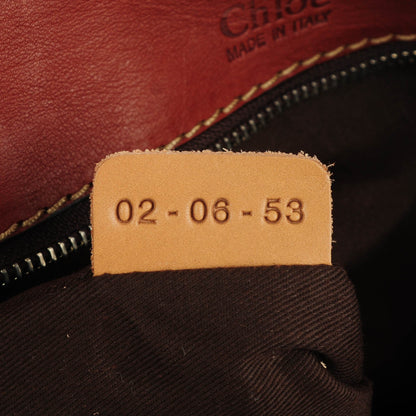 Chloe Calfskin Edith Satchel Whiskey 7 of 7
