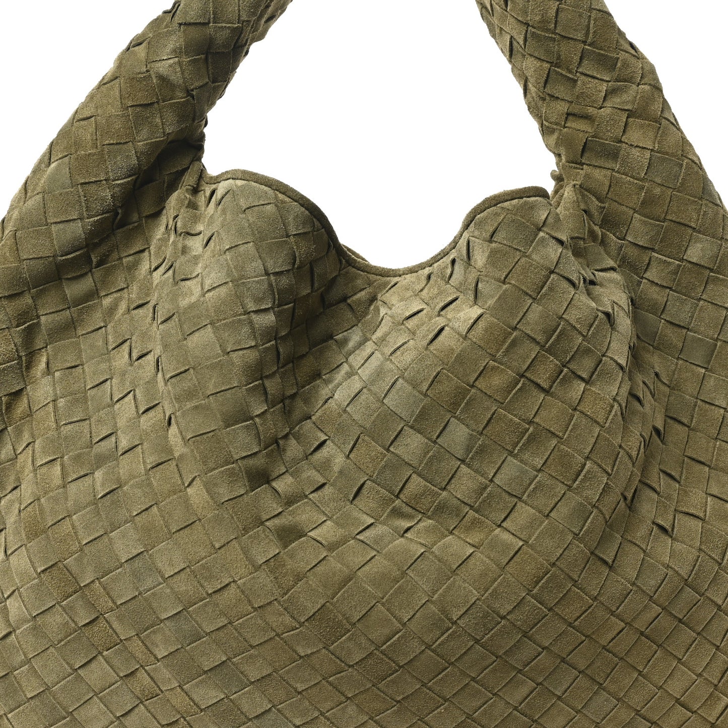 Suede Intrecciato Large Hop Mud