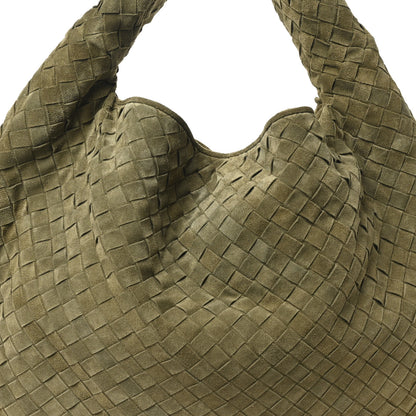 Bottega Veneta Suede Intrecciato Large Hop Mud 7 of 9