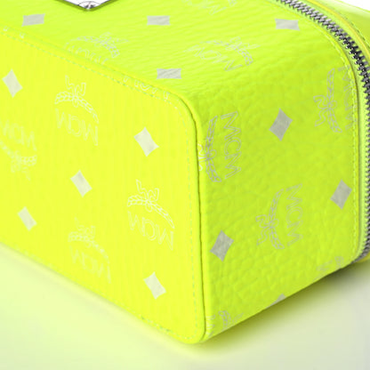 MCM Visetos Vanity Case Neon Yellow 9 of 11