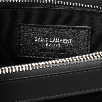 Saint Laurent Calfskin Y Quilted Monogram Medium Loulou Chain Satchel Grey 6 of 9