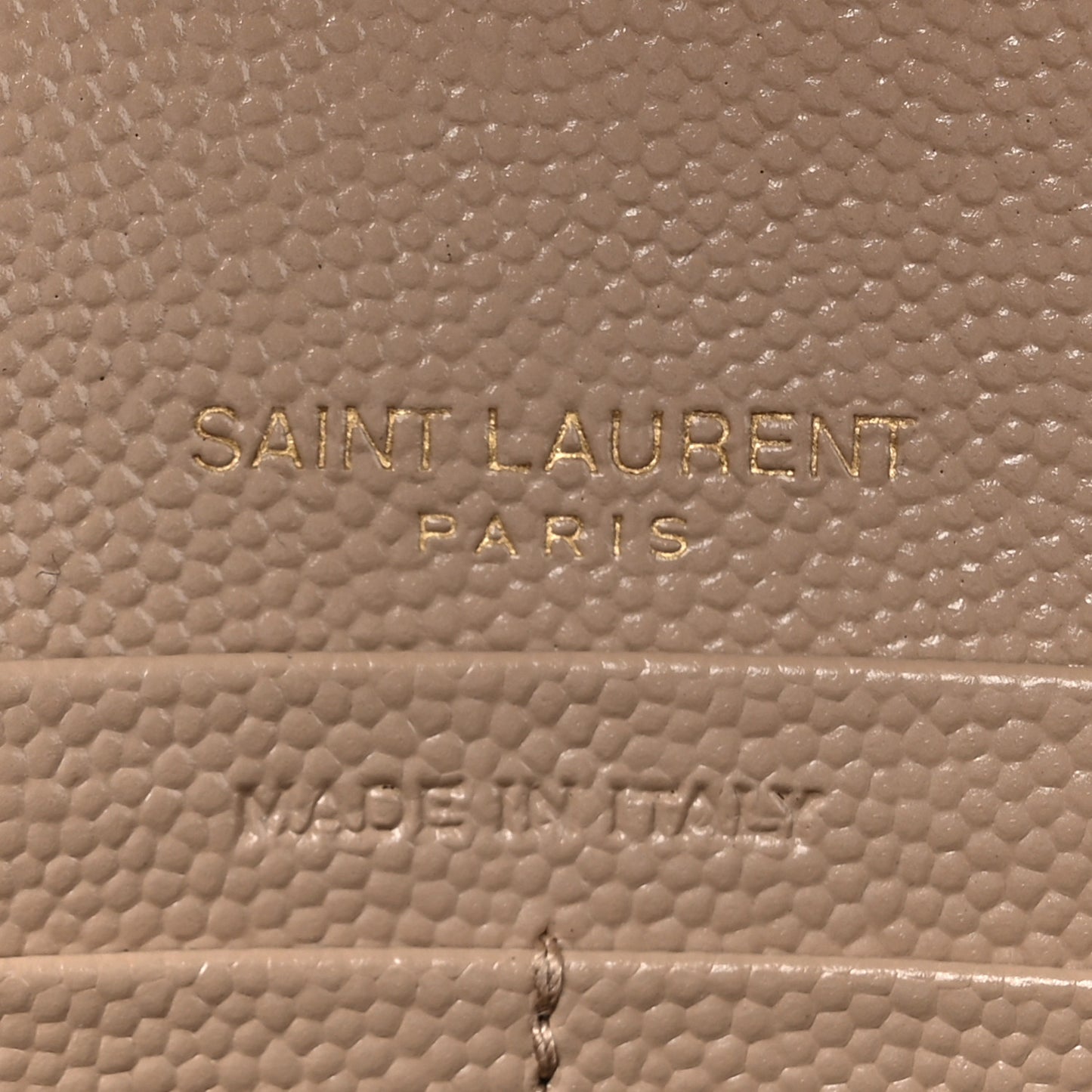 Grain De Poudre Mixed Matelasse Triquilt Monogram Chain Wallet Dark Beige