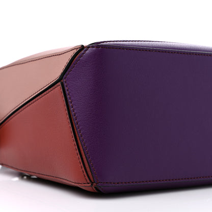 Loewe Calfskin Small Puzzle Bag Dark Rust Dark Purple 7 of 9