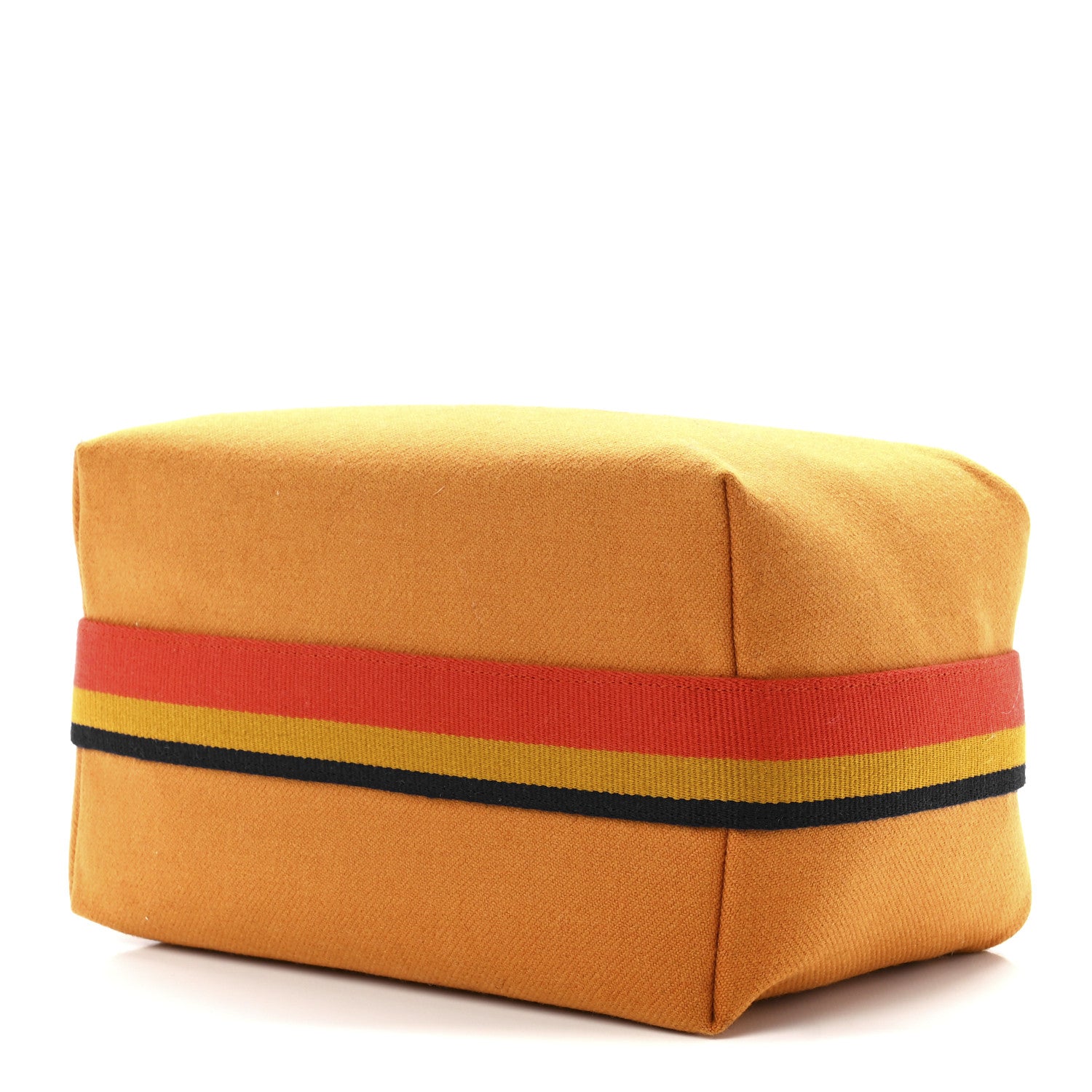 Hermes Wool Large Bride-A-Brac Pouch Coral Ocher Blue 7 of 9