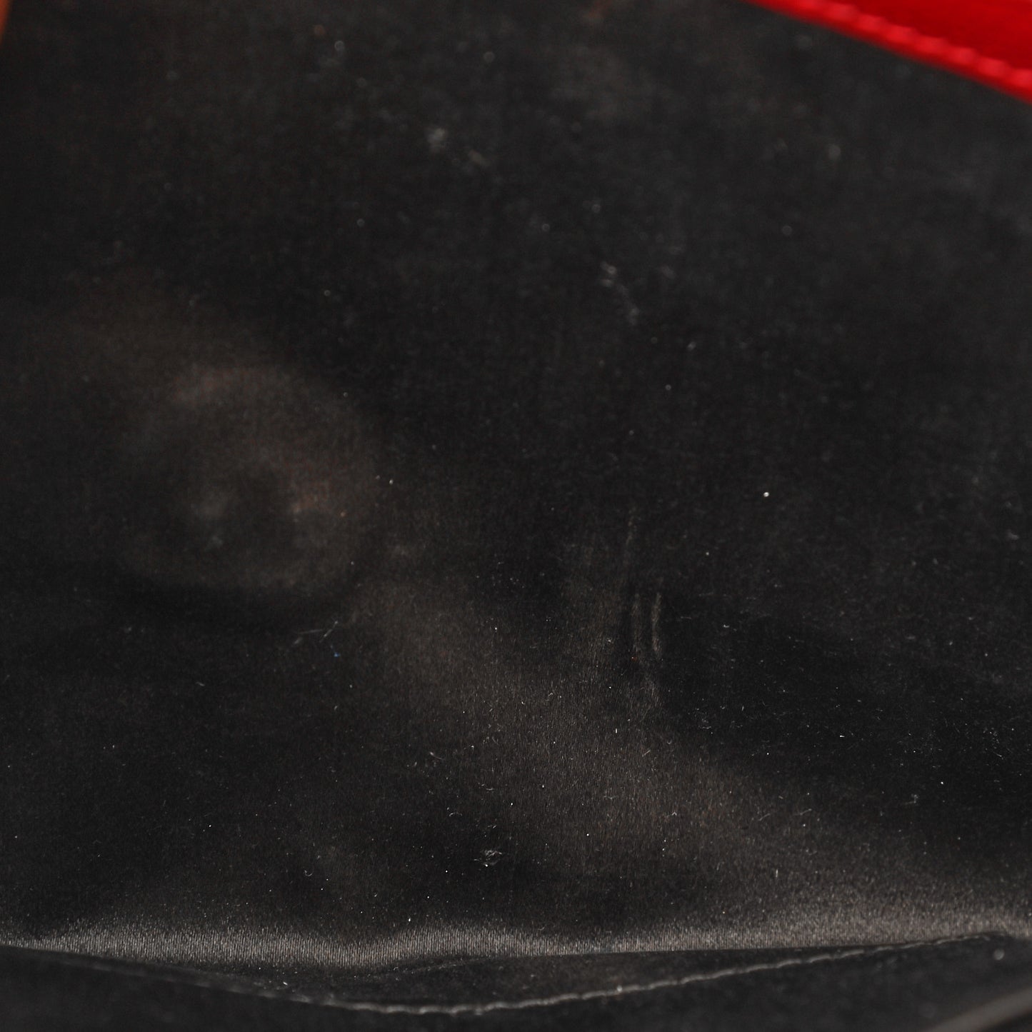 Textured Patent Monogram Large Belle De Jour Clutch Red