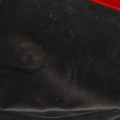 Saint Laurent Textured Patent Monogram Large Belle De Jour Clutch Red 10 of 18