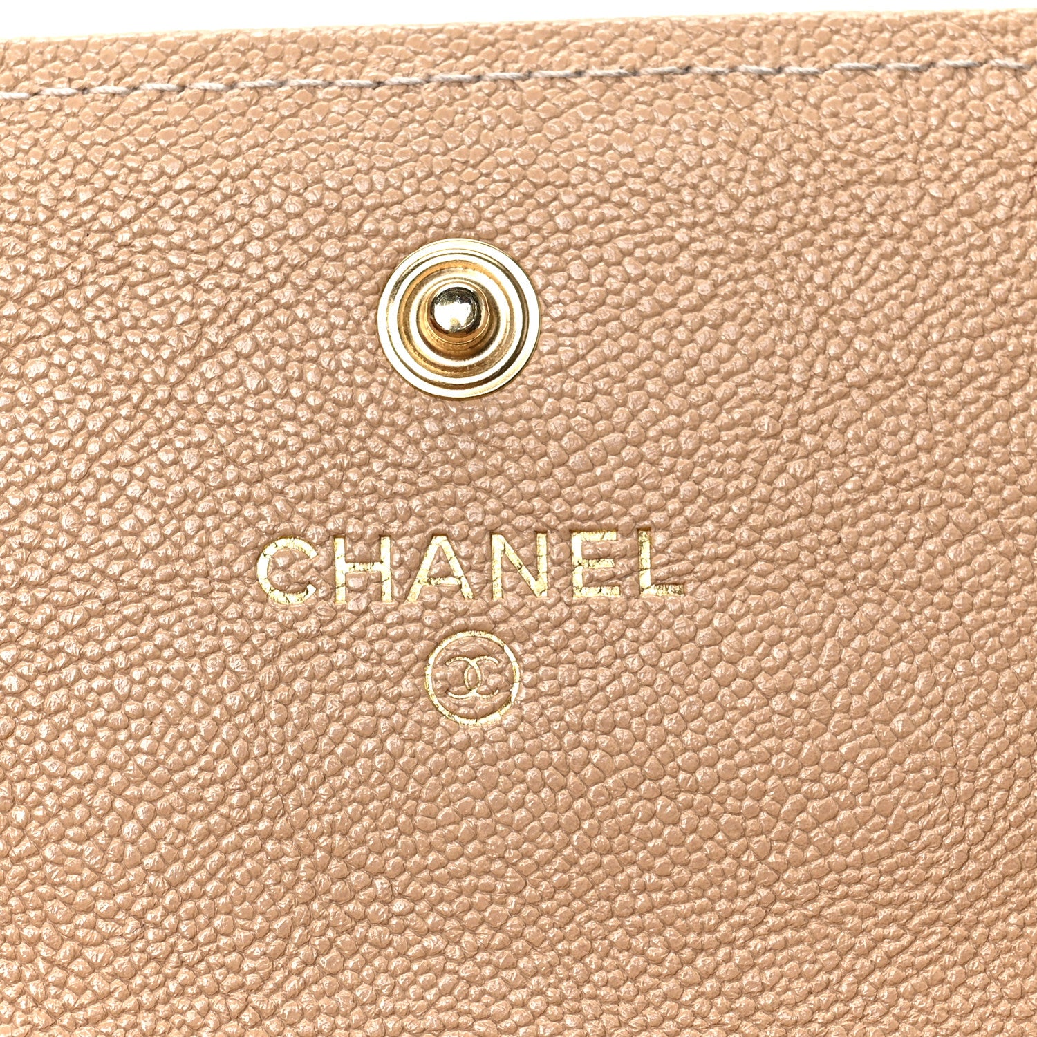 Chanel Caviar Quilted Large Boy Gusset Flap Wallet Beige 6 of 8