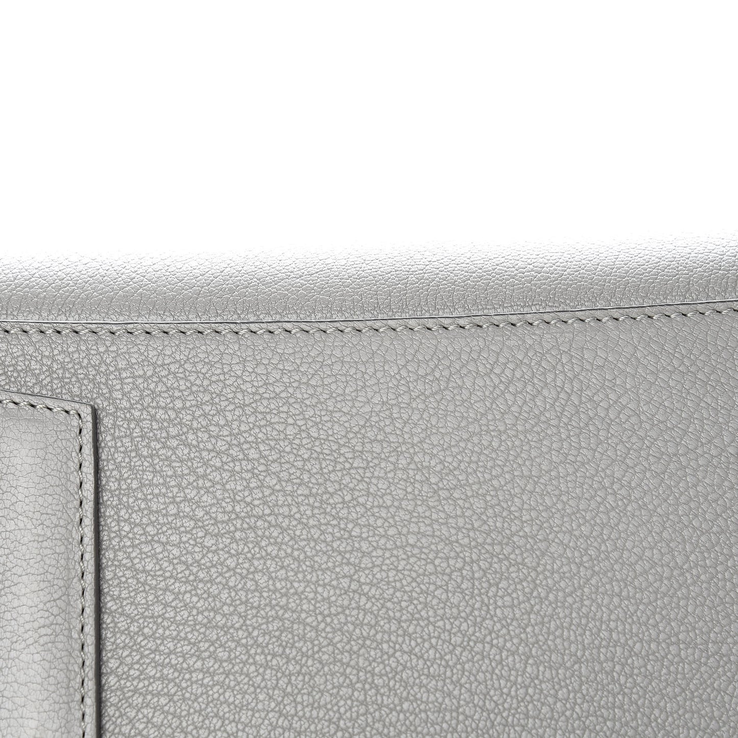 Sugar Goatskin Small Antigona Pearl Grey