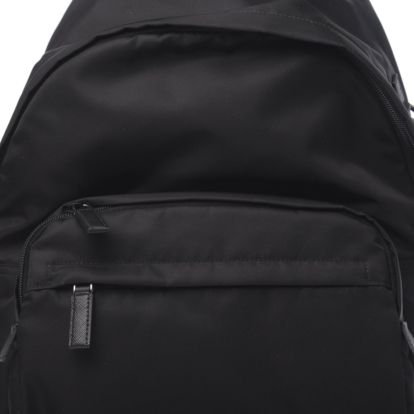 Tessuto Nylon Saffiano Day Backpack Black