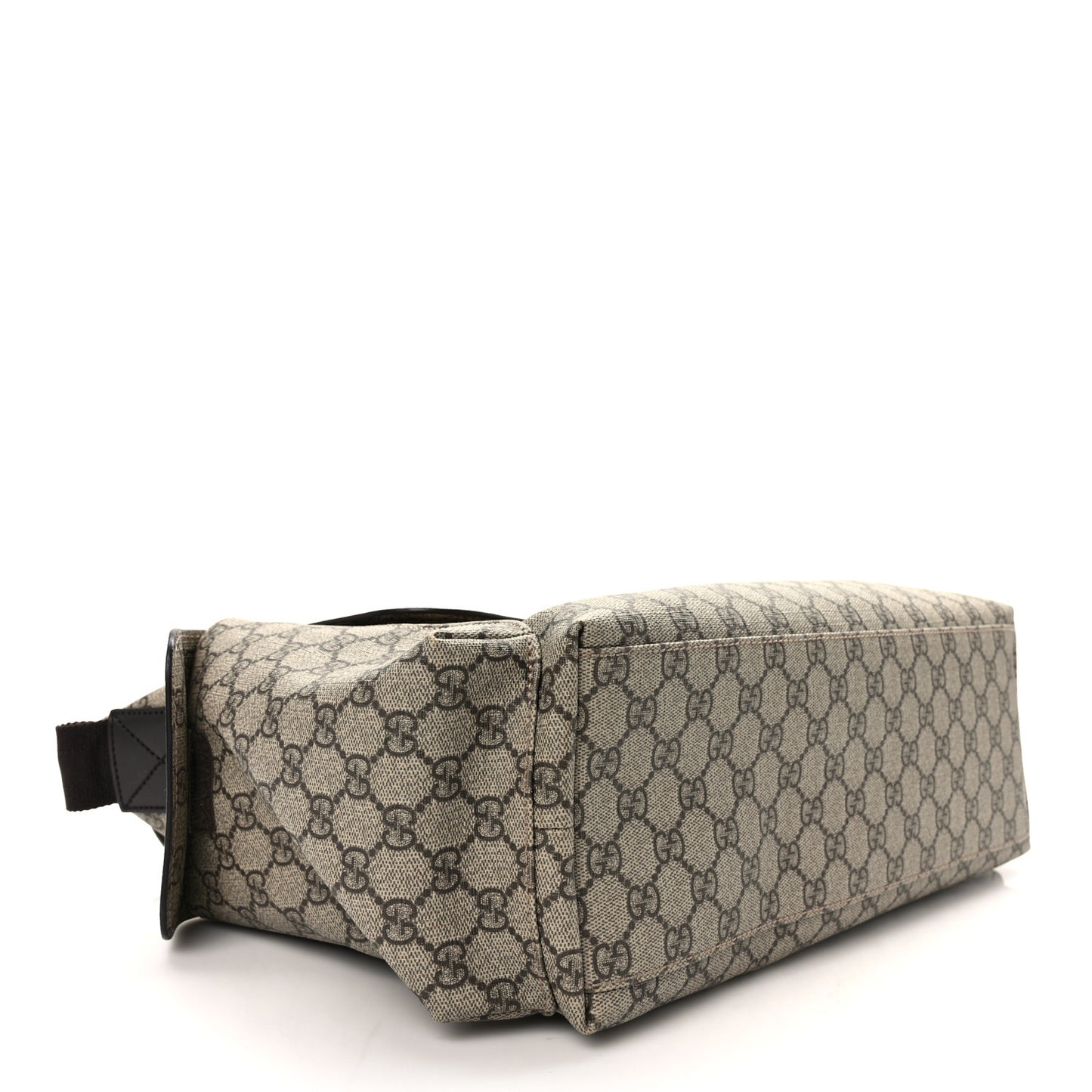 GG Plus Monogram Messenger Diaper Bag Dark Brown