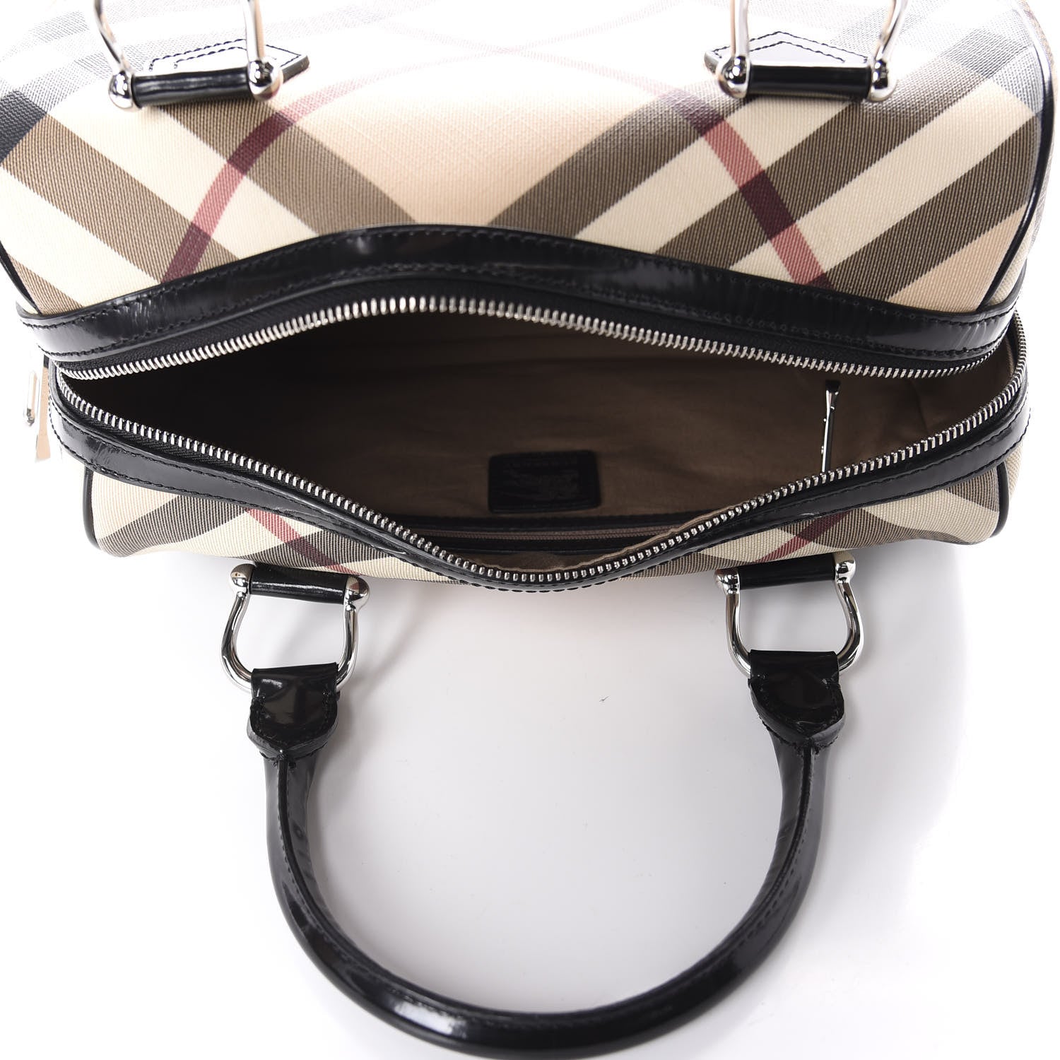 Burberry Nova Check Bowling Bag Black 4 of 11