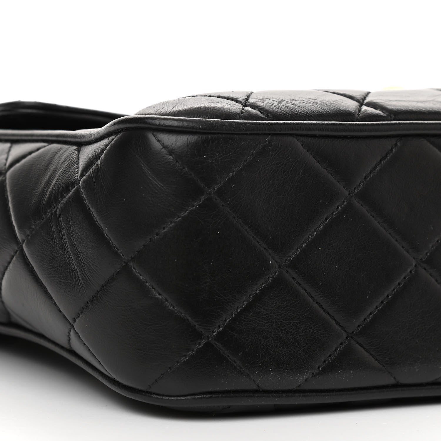 Chanel Lambskin Quilted Tassel Flap Camera Case Black 10 of 12