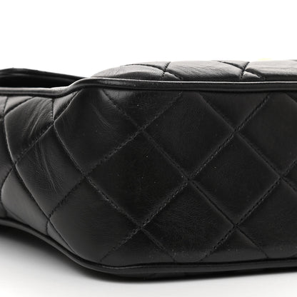 Chanel Lambskin Quilted Tassel Flap Camera Case Black 10 of 12