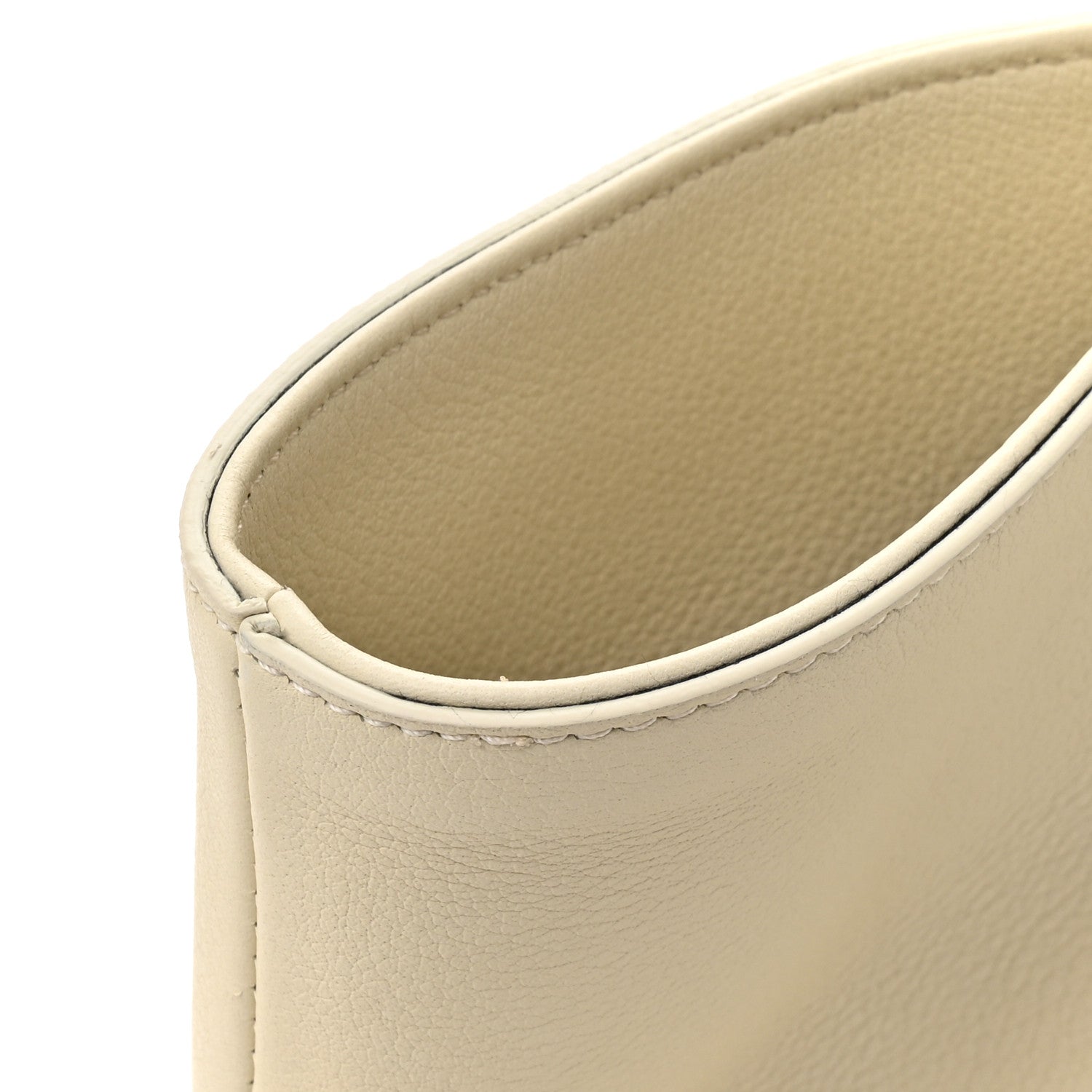 Khaite Pebbled Calfskin Medium Amelia Tote Ivory 12 of 13