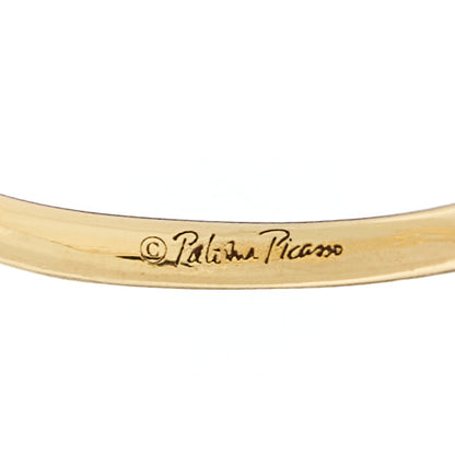 Tiffany 18K Yellow Gold Paloma's Graffiti Love Ring 55 7.25 4 of 5