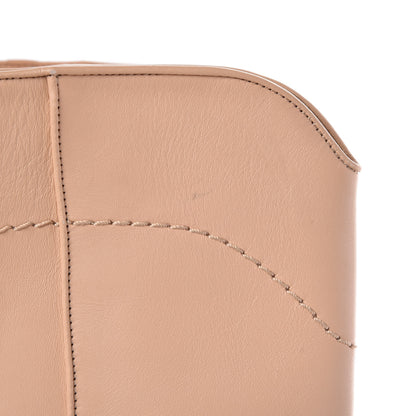 Chanel Calfskin Ascot CC Boots 37 Beige Clair 8 of 13