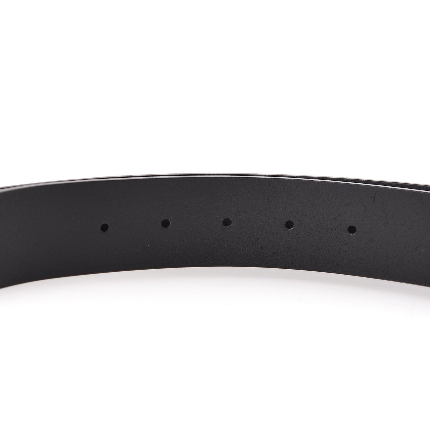 Selleria Calfskin Nickel Interlocking G 37mm Belt 120 48 Black