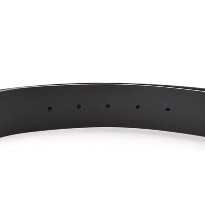 Gucci Selleria Calfskin Nickel Interlocking G 37mm Belt 120 48 Black 7 of 8
