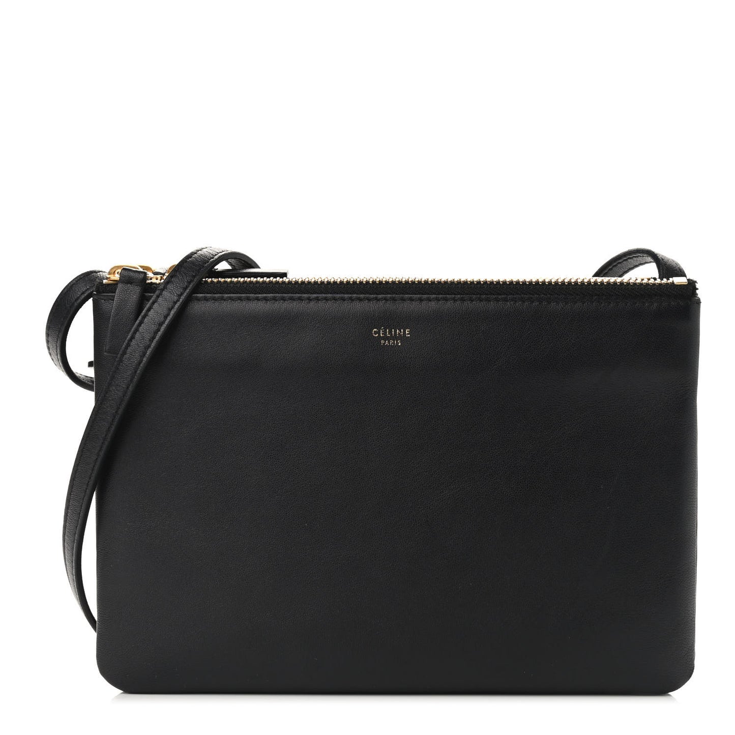 Lambskin Small Trio Crossbody Bag Black