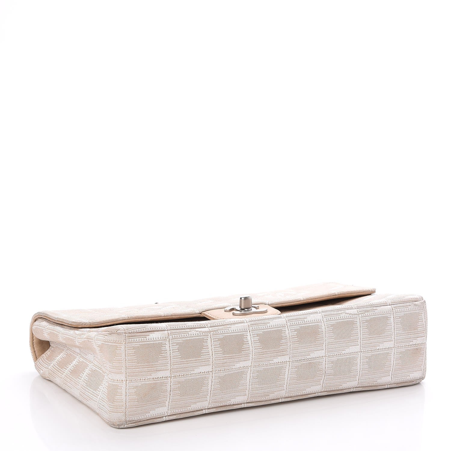 Chanel Nylon Medium Travel Flap Light Beige 4 of 9