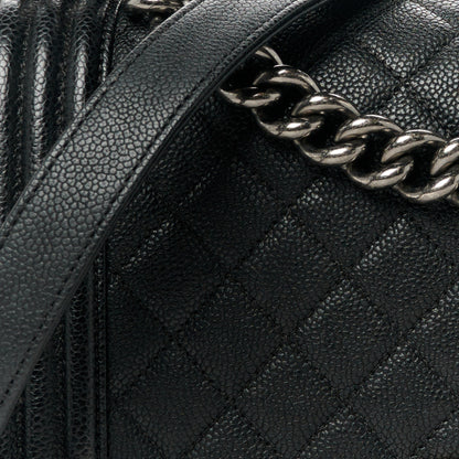 Chanel Caviar Quilted Medium Boy Flap Black 8 of 11