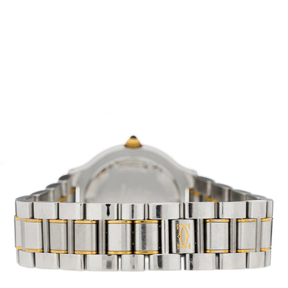 Cartier Stainless Steel 18K Yellow Gold 31mm Must De 21 Quartz Watch 3 of 4