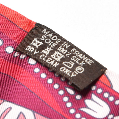 Hermes Silk Balade en Berline Twilly Vert Rose Poudre Rouge 3 of 5